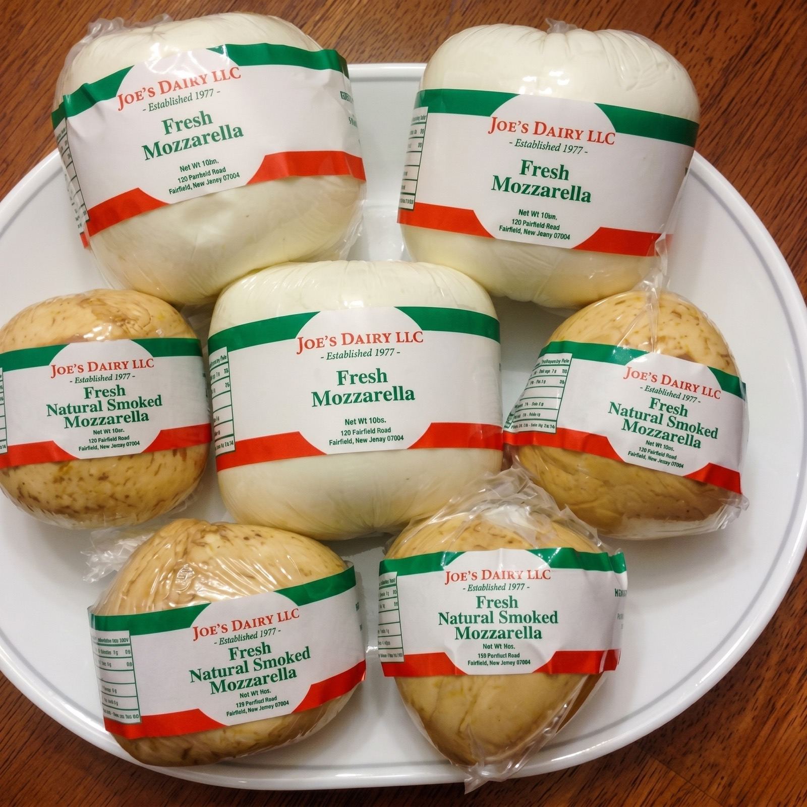 Joe's Dairy product label